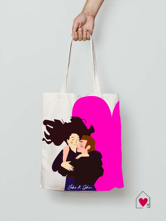 Borsetta:  "I love yoko ono"